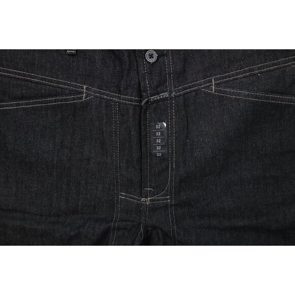 Deadstock Vintage 90s Marithe Francois Girbaud Mens 32 Baggy Denim Shorts Black - Picture 5 of 14